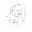 Best Quality Furniture Leathaire Counter Stools with Gold Iron Chrome Base