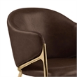 Best Quality Furniture Leathaire Counter Stools with Gold Iron Chrome Base