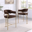 Best Quality Furniture Leathaire Bar Stool with Gold Iron Chrome Base