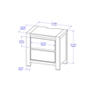 Best Quality Furniture Light Brown Oak Wood Bedroom Set with Charging Station