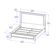 Best Quality Furniture Light Brown Oak Wood Bedroom Set with Charging Station
