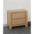 Best Quality Furniture Light Brown Oak Wood Nightstand with Charging Station