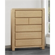 Best Quality Furniture Light Brown Oak Wood 6 Drawer Chest