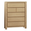 Best Quality Furniture Light Brown Oak Wood 6 Drawer Chest
