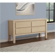 Best Quality Furniture Light Brown Oak Wood 4 Drawer Dining Server