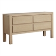 Best Quality Furniture Light Brown Oak Wood 4 Drawer Dining Server