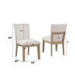 Best Quality Furniture Light Brown Oak Wood 5 Piece Dining Set