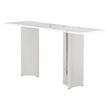 Best Quality Furniture White Marble Console Table with Stainless Steel Base