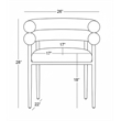 Best Quality Furniture Faux Leather Side Chairs with Gold Iron Base