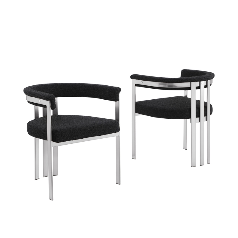 Best Quality Furniture 9 Piece White Marble Dining Set with Stainless Steel Base
