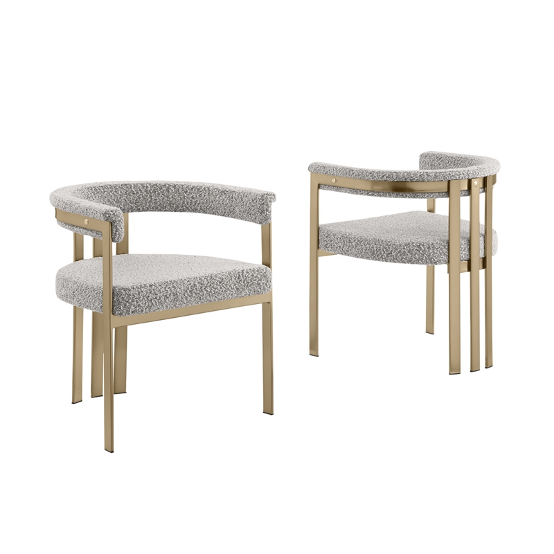 Best Quality Furniture 7 Piece White Marble Dining Set with Stainless Steel Base