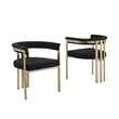 Best Quality Furniture 9 Piece White Marble Dining Set with Stainless Steel Base