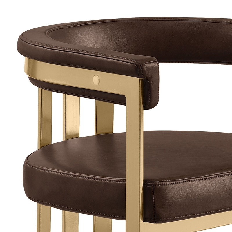 Best Quality Furniture 7 Piece White Marble Dining Set with Stainless Steel Base