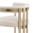Best Quality Furniture 7 Piece White Marble Dining Set with Stainless Steel Base
