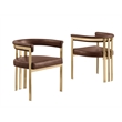 Best Quality Furniture 9 Piece White Marble Dining Set with Stainless Steel Base