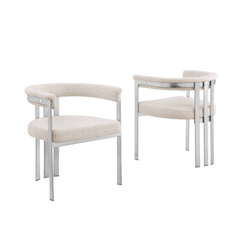 Best Quality Furniture 5 Piece White Marble Dining Set with Stainless Steel Base