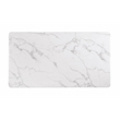 Best Quality Furniture 7 Piece White Marble Dining Set with Stainless Steel Base