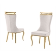 Best Quality Furniture 9 Piece White Marble Dining Set with Stainless Steel Base