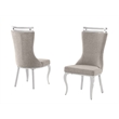 Best Quality Furniture 5 Piece White Marble Dining Set with Stainless Steel Base
