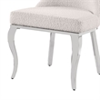 Best Quality Furniture 5 Piece White Marble Dining Set with Stainless Steel Base