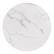 Best Quality Furniture 5 Piece White Marble Dining Set with Stainless Steel Base