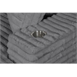 Best Quality Furniture Dark Gray Fluffy Fabric Compressed 2 Piece Sectional