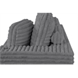 Best Quality Furniture Dark Gray Fluffy Fabric Compressed 2 Piece Sectional