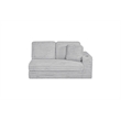 Best Quality Furniture Light Gray Fluffy Fabric Compressed 2 Piece Sectional