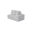 Best Quality Furniture Light Gray Fluffy Fabric Compressed 2 Piece Sectional