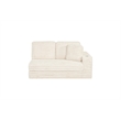 Best Quality Furniture Beige Fluffy Fabric Compressed 2 Piece Sectional