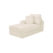 Best Quality Furniture Beige Fluffy Fabric Compressed 2 Piece Sectional