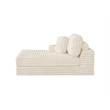 Best Quality Furniture Beige Fluffy Fabric Compressed 2 Piece Sectional