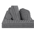 Best Quality Furniture Dark Gray Fluffy Fabric Compressed 2 Piece Sectional