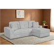 Best Quality Furniture Light Gray Fluffy Fabric Compressed 2 Piece Sectional
