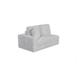 Best Quality Furniture Light Gray Fluffy Fabric Compressed 2 Piece Sectional