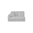 Best Quality Furniture Light Gray Fluffy Fabric Compressed 2 Piece Sectional