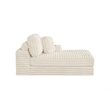 Best Quality Furniture Beige Fluffy Fabric Compressed 2 Piece Sectional