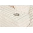Best Quality Furniture Beige Fluffy Fabric Compressed 2 Piece Sectional