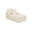 Best Quality Furniture Beige Fluffy Fabric Compressed 2 Piece Sectional