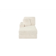 Best Quality Furniture Beige Fluffy Fabric Compressed 2 Piece Double Chaise