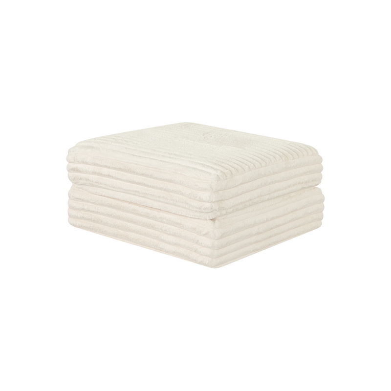 Best Quality Furniture Cream Fluffy Fabric Compressed Modular Sectional