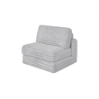 Best Quality Furniture Light Gray Fluffy Fabric Compressed Modular Sectional