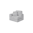 Best Quality Furniture Light Gray Fluffy Fabric Compressed Modular Sectional