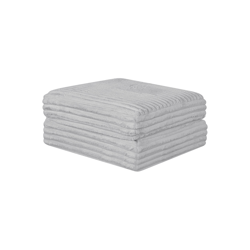 Best Quality Furniture Light Gray Fluffy Fabric Compressed Modular Sectional