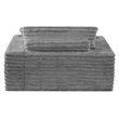 Best Quality Furniture Dark Gray Fluffy Fabric Compressed Extra Large Chaise