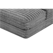 Best Quality Furniture Dark Gray Fluffy Fabric Compressed Extra Large Chaise
