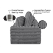 Best Quality Furniture Light Gray Fluffy Fabric Compressed Extra Large Chaise