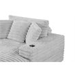 Best Quality Furniture Light Gray Fluffy Fabric Compressed Extra Large Chaise