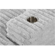 Best Quality Furniture Light Gray Fluffy Fabric Compressed Extra Large Chaise
