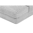 Best Quality Furniture Light Gray Fluffy Fabric Compressed Extra Large Chaise